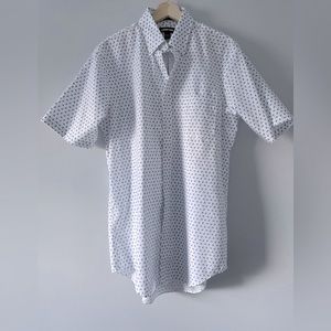 Lands’ End Men’s Tall Short Sleeve Button Down ~ Size 15.5 T ~ LIKE NEW